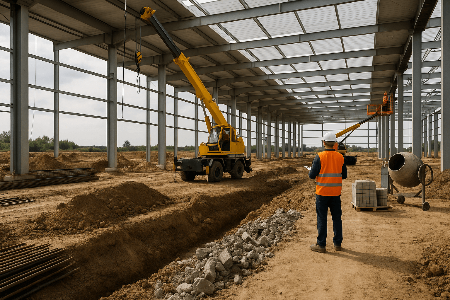 Industrial construction site support